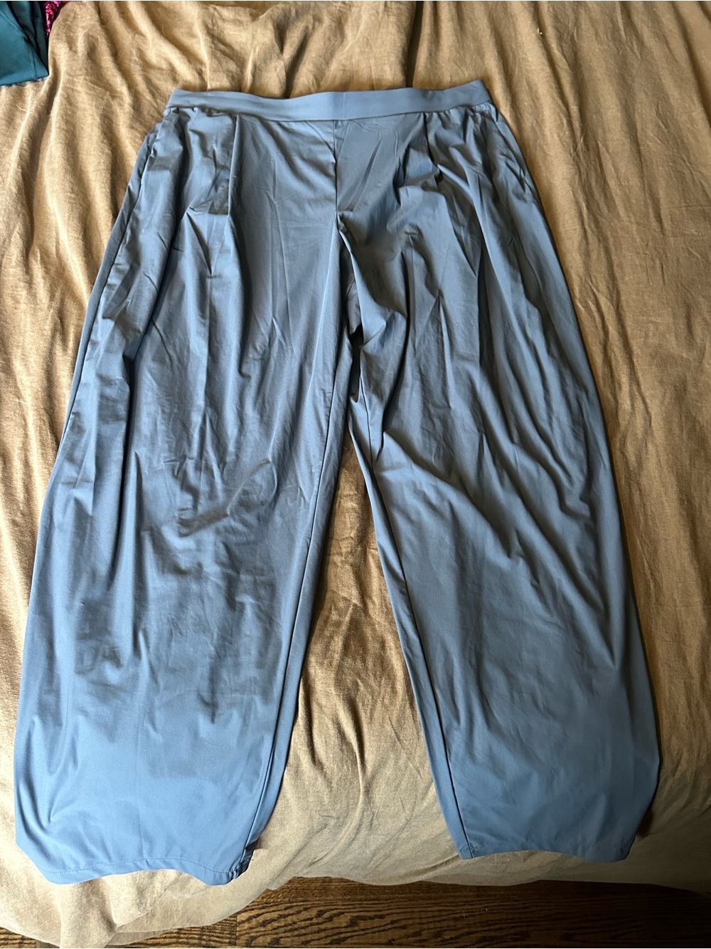 Greyish  beige Wide Leg Lounge Pants